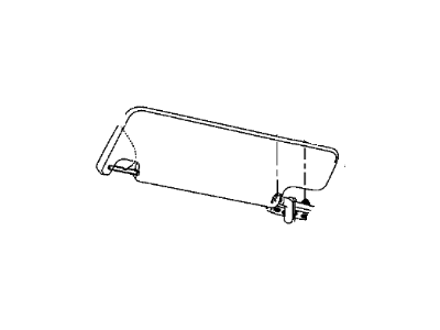 Jeep Wrangler Sun Visor - 5KW46DX9AA