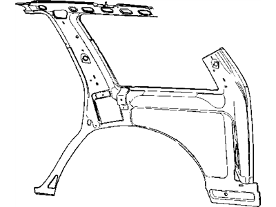 Mopar 4883081 Quarter Panel-Quarter Inner Left