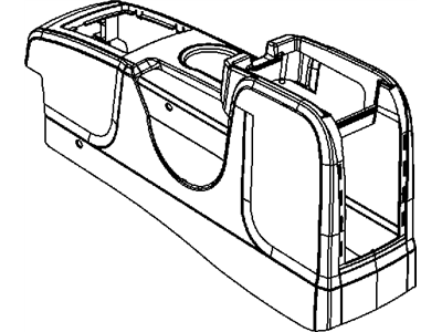 2010 Dodge Journey Center Console Base - 1LN36XDVAA