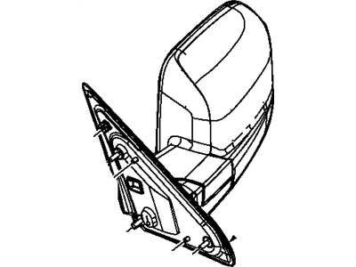 Mopar 55372073AH Outside Rear View Mirror