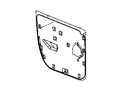 Mopar 55277025AB Shield-Rear Door