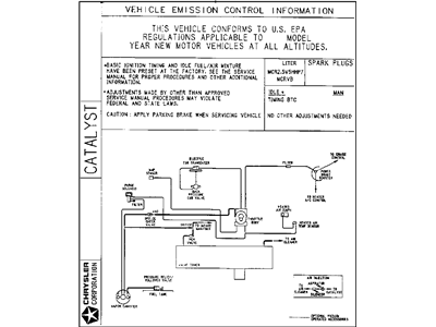 Mopar 4855100AB Label-Emission