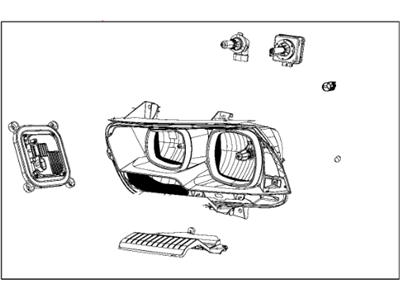 Mopar 57010413AC Electrical Head Lamp