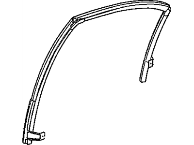 Mopar 5008579AD WEATHERSTRIP-Rear Door Glass Run