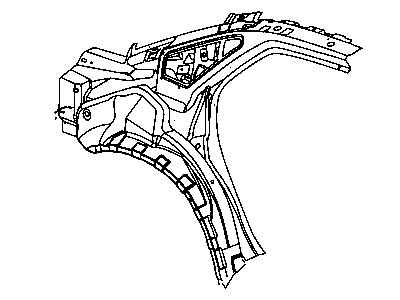 Mopar 5174357AF Panel-Body Side Aperture Rear