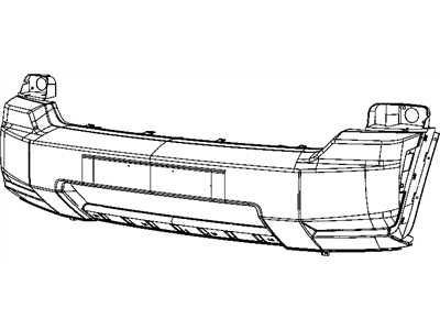 2008 Jeep Liberty Bumper - 68036212AA