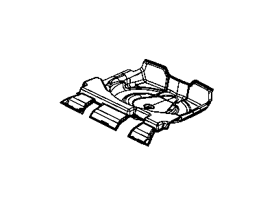 Mopar 4680622AA SILENCER-Spare Tire Well