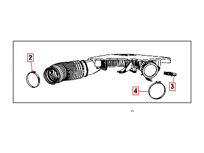 Mopar 4861926AD Fuel Clean Air Duct