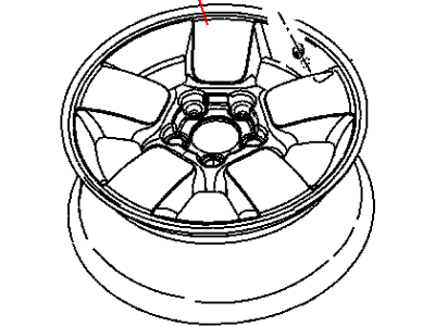 Mopar 5HT49PAKAA Wheel Rim Silver