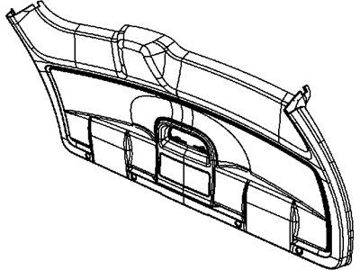 Mopar ZR39ES3AG Panel-LIFTGATE Lower