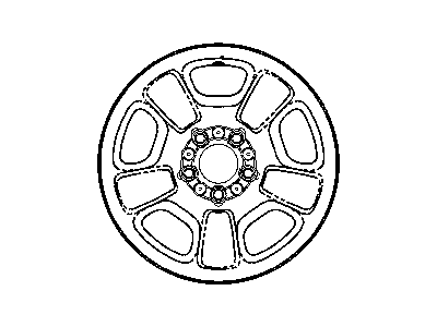 Mopar 5GL64S4AAA Steel Wheel