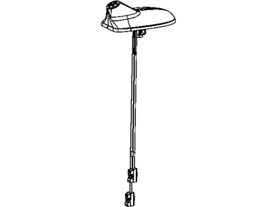 Mopar 5091973AC Antenna-Base Cable And Bracket