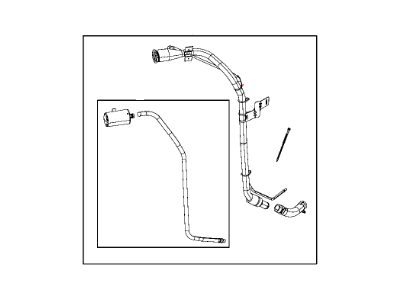 2012 Jeep Wrangler Fuel Filler Neck - 4721290AM