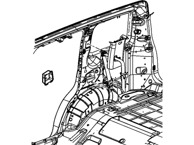 Mopar 5KJ71DK7AD Rear Outer Seat Belt