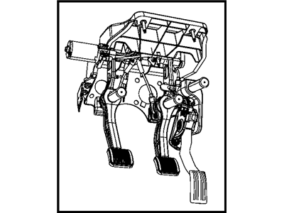 Mopar 68055419AA Pedal-Adjustable