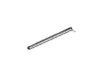 Mopar 4724780AF WEATHERSTRIP-Front Door Belt