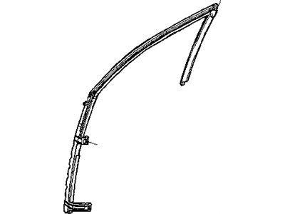 Mopar 4724776AB WEATHERSTRIP-Front Door Glass