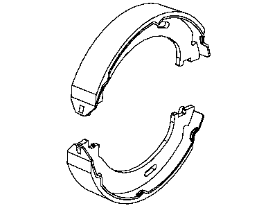 Mopar 5086930AB Parking Brake Shoe And Lining Kit