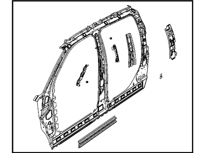 Mopar 68066893AA Panel-Body Side Aperture Inner Co