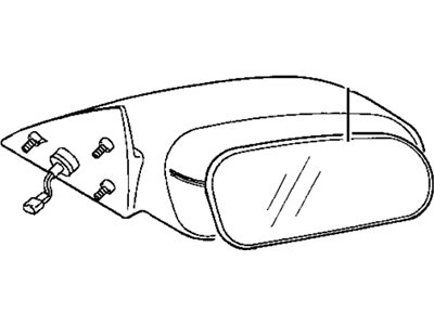 Mopar MB882395 Driver Side Mirror Outside Rear View