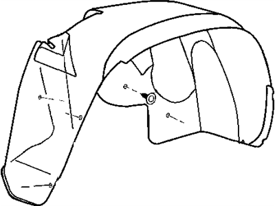 Mopar 4857649AD Shield-WHEELHOUSE