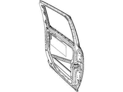 Mopar 55372029AA Door-Rear Door Outer