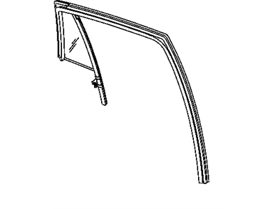 Mopar 5074661AG Glass-Door Glass Run With Glass