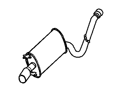 Mopar 4764604AB Exhaust Muffler And Tailpipe