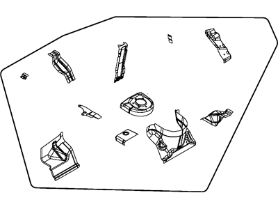 Mopar 5076553AG WHEELHOUS-Front Inner