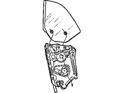 Mopar 4724417AB Window Regulator Motor With Screws