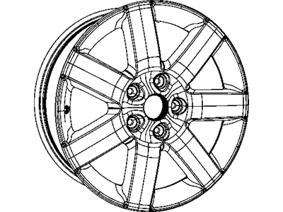 Mopar 1TK93AAAAA Aluminum Wheel