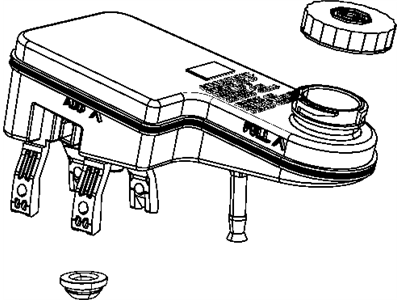 Mopar 68038557AA Reservoir-Brake Master Cylinder