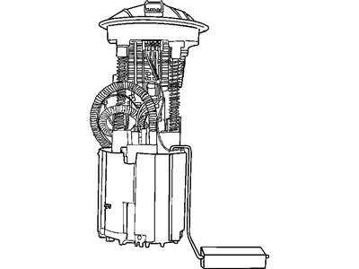 Mopar 68003766AA Fuel Pump/Level Unit Module