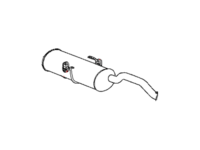 Mopar 4881333AI Exhaust Muffler And Resonator