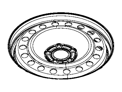 Mopar 5270040AC Steel Wheel