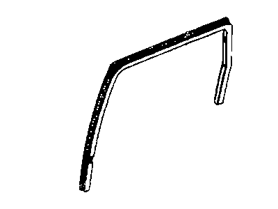 Mopar 55399171AG WEATHERSTRIP-Rear Door Glass Run