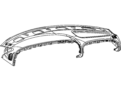 Mopar 5GK45RC8AB Panel Instrument Upper