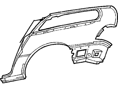 Mopar 5003743AA Panel-Body Side Aperture Rear