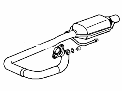1997 Jeep Wrangler Catalytic Converter - 52018934