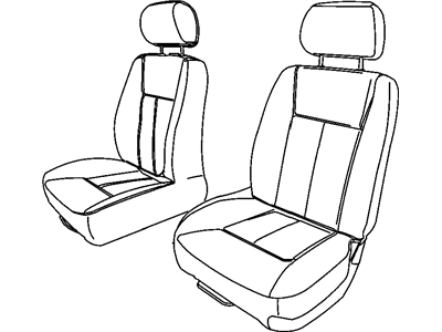 Mopar 1JL121DVAA Front Seat-Cushion Cover-Top Back Right