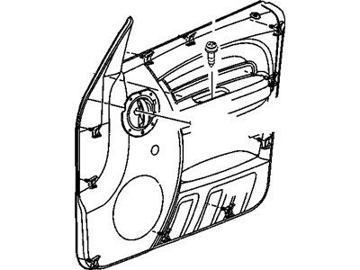 Mopar 55235878AC Panel-Door Belt MOULDING