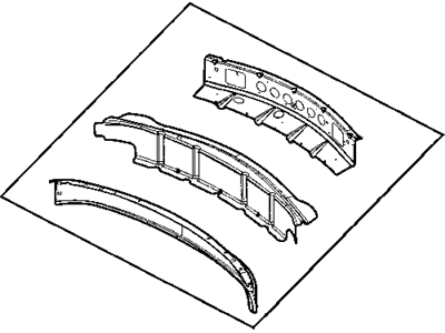 Mopar 4878722AK TROUGH-Upper Deck Panel Front