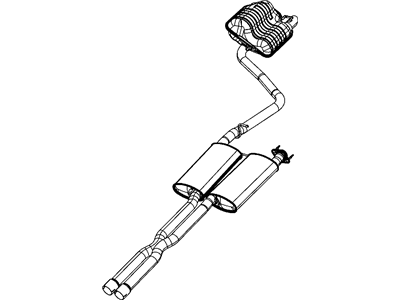 Mopar 5039050AF Exhaust Muffler And Resonator