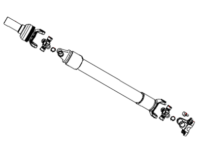 Munirater Front Drive Shaft Assembly – Fits Dodge Dakota 2001-2006, Durango 01-03, 52105982AC
