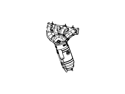 Dodge Dart Catalytic Converter - 68081818AC