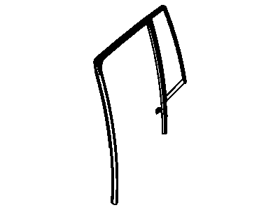 Mopar 5160064AF Glass-Door Glass Run With Glass