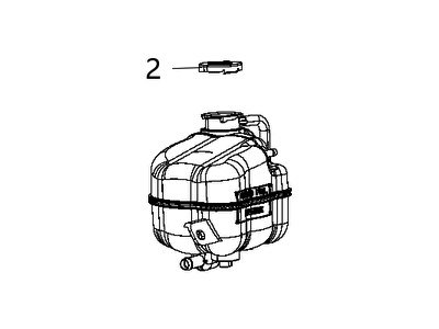 2013 Dodge Journey Coolant Reservoir - 68105172AB