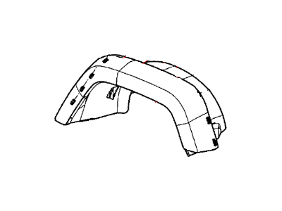 Mopar 5KC84LAUAE Molding-Wheel Opening Flare