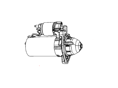 2012 Jeep Wrangler Starter Motor - 4801871AB