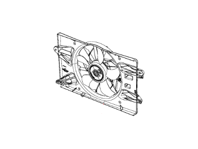 Chrysler Cooling Fan Assembly - 68205996AB